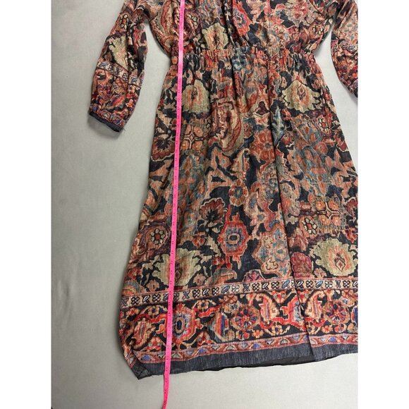 NWT ZARA MAXI PRINTED BOHEMIAN DRESS/ZARA CASUAL FORMAL DRESS FALL Size XXL - Picture 11 of 14